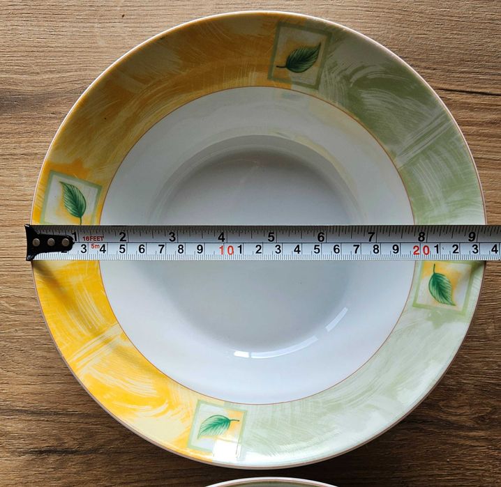 Komplet sałatkowy Lubiana z motywem liścia