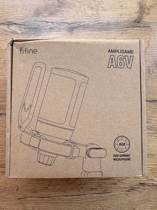 Микрофон Fifine AmpliGame A6V Black/White Новые!