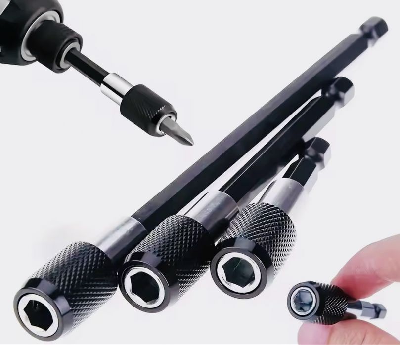 Набір подовжувачів 3шт шестигранка 1/4 з фіксацією плюс магніт