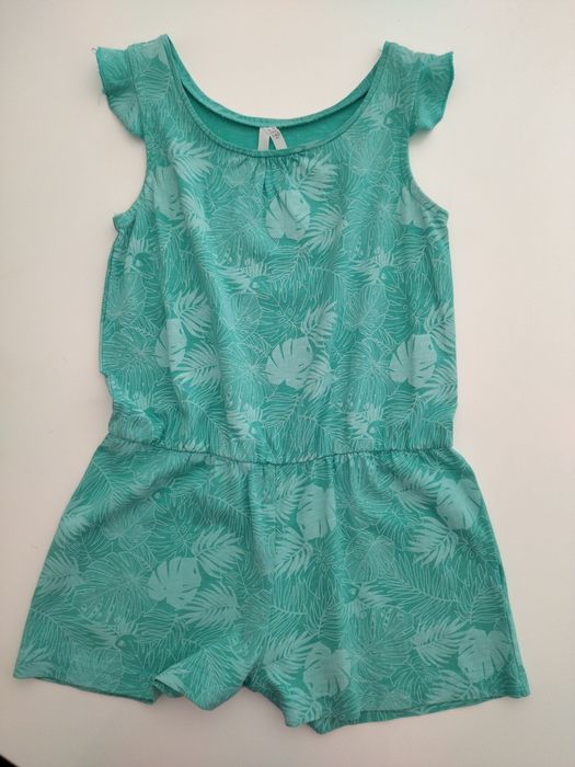 Macacão menina cor verde tamanho 9-10 anos