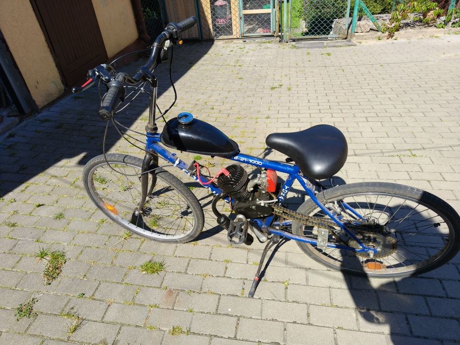 Rower z silnikiem spalinowym 100cc