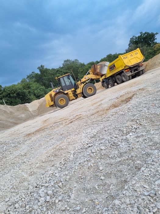 Usługi koparkami,ładowarką,spycharką oraz transport materiałów sypkich