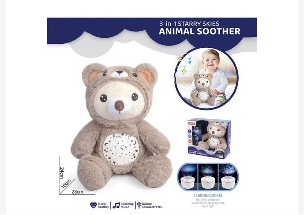 Ведмедик нічник новий