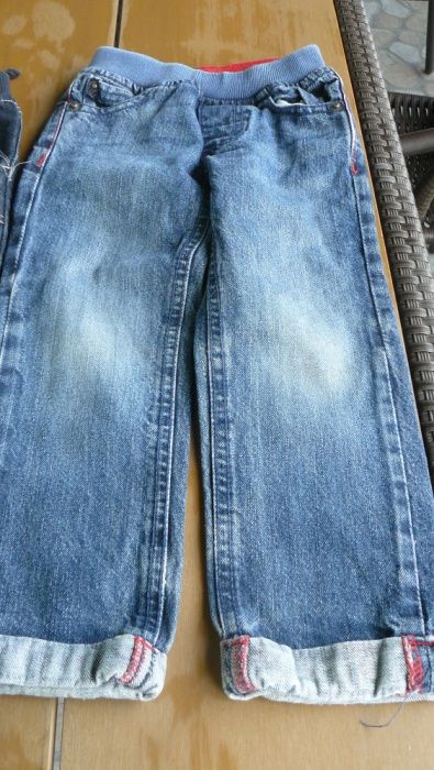 Spodnie jeansowe na gumce 3 rozm.komplet