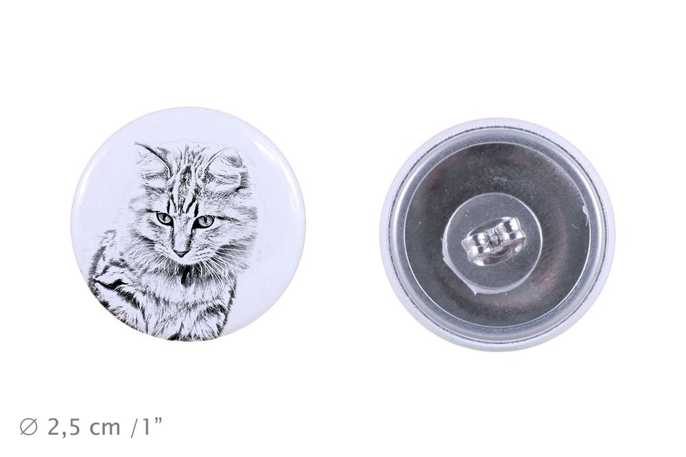 Amerykański Bobtail kolczyki z kotem mały Art-Dog