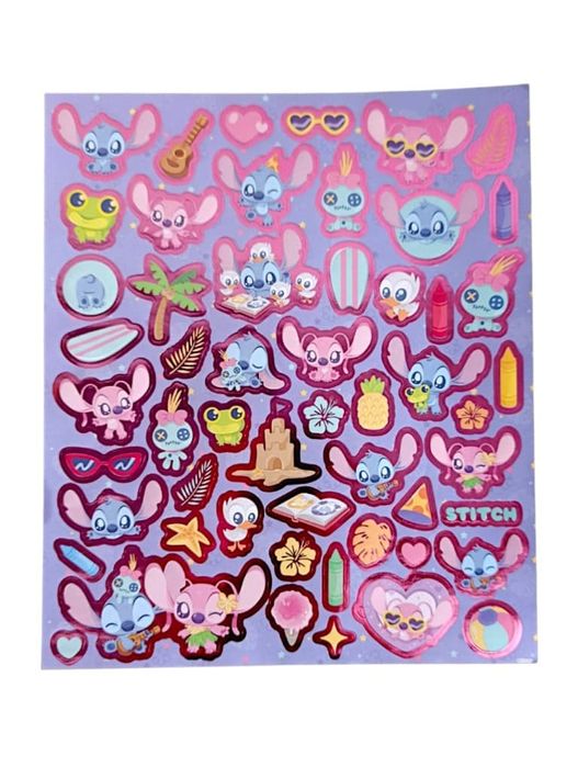 Naklejki dla dzieci 2 arkusze 100szt naklejek Lillo i Stitch