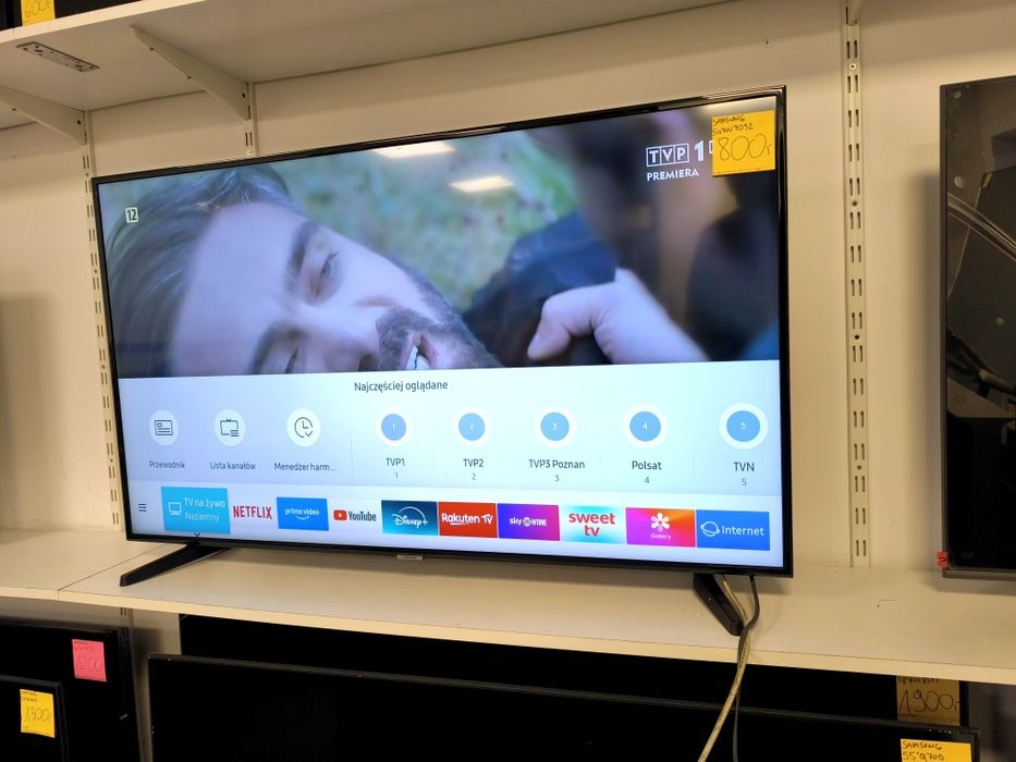 Samsung 50 cali 4K UHD hdr Smart WiFi DVB-T2 50NU7092 gw3m telewizor
