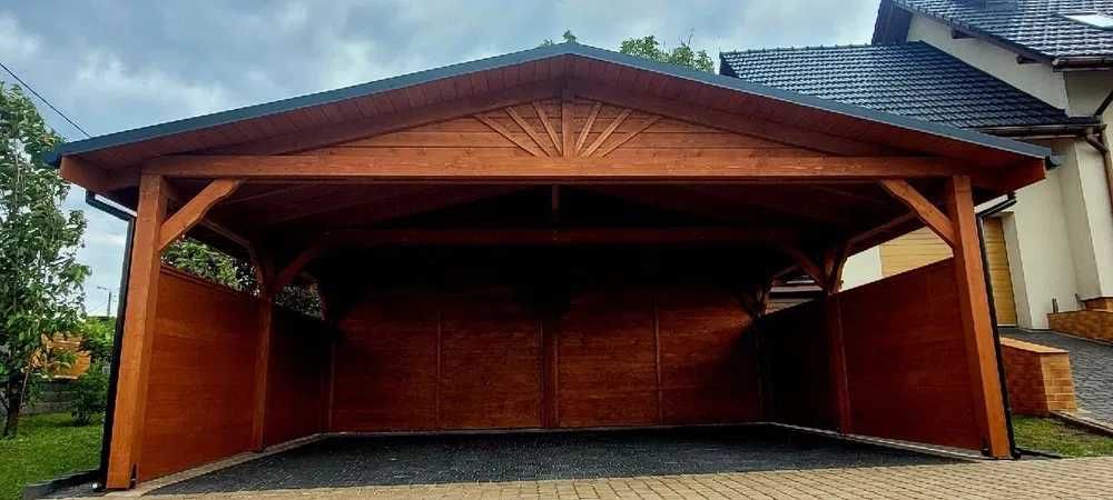 wiata na dwa auta 6,5mx5m kompleksowo i solidnie,szybkie terminy realizacji