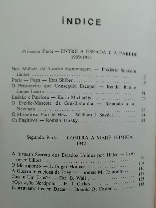 Grandes Casos de Espionagem da II Guerra Mundial