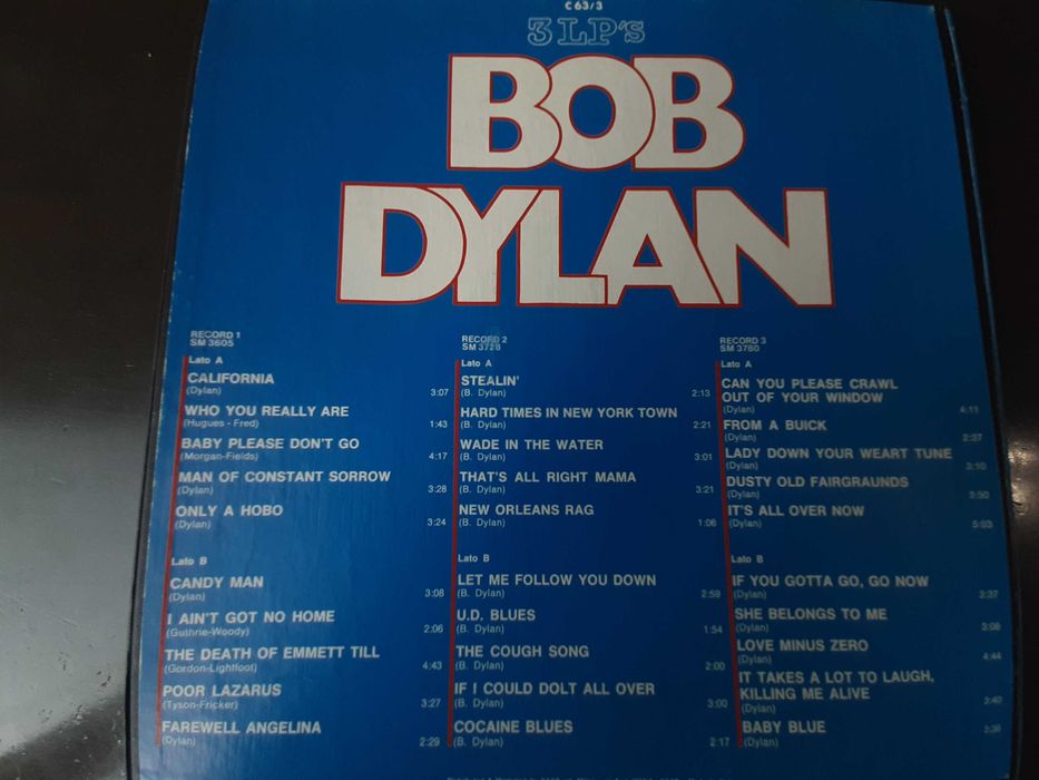 Płyta winylowa Bob Dylan - Bob Dylan (BOX 3LP) 1980 ITALY