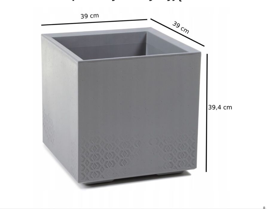 Komplet 2 donic betonowych