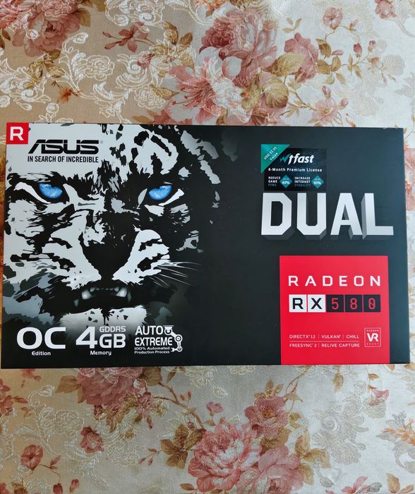 Відеокарта Asus Dual OC RX 580 4gb