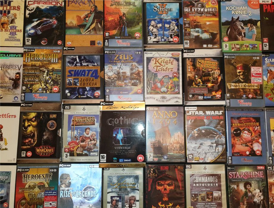 Wszystkie gatunki GRY KOMPUTEROWE PC RETRO Polskie wydanie PL