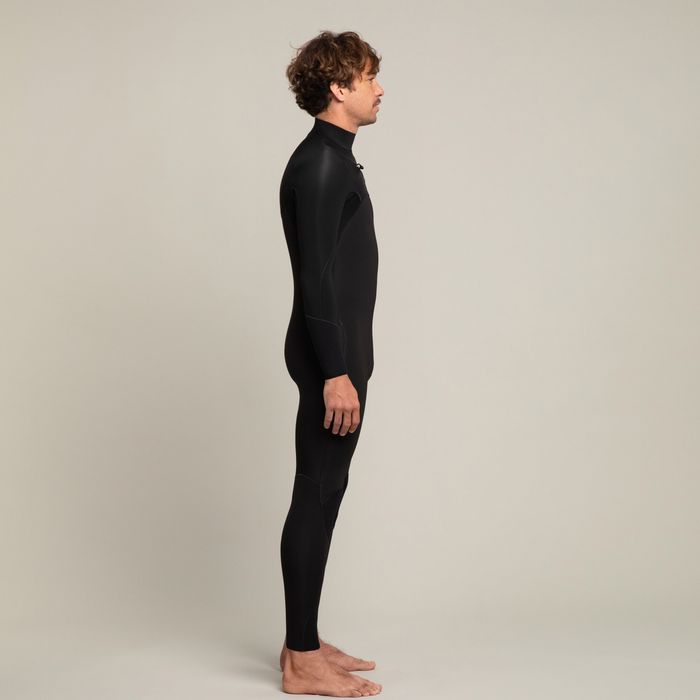 Fato de surf neoprene 4/3 mm Homem - 900 preto