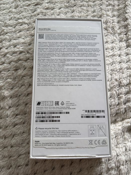 Iphone 16 Pro Max 256 GB Tytan Pustynny 91%