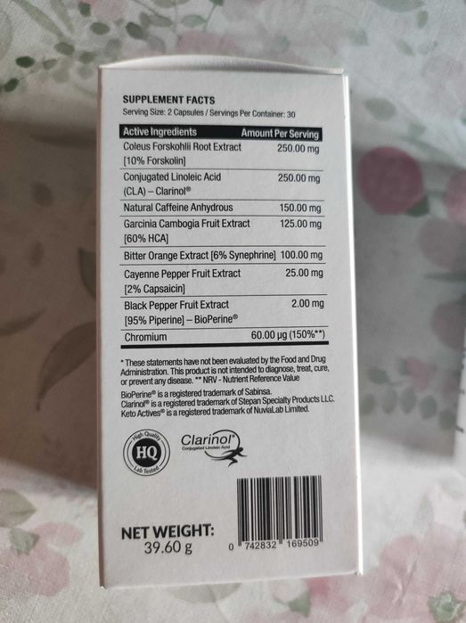 Lote 4 Caixas Comprimidos Emagrecimento Keto Actives