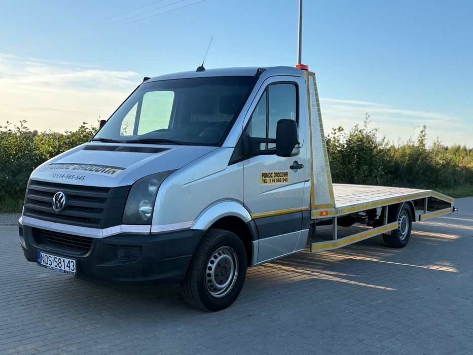 Volkswagen Crafter  2.0d  2011r   350tys. Autolaweta Aluminium Najazd Panelowy 5,2m