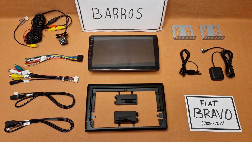 (NOVO) Rádio 2DIN • FIAT • Bravo (2006 a 2016) • 4+32GB • Android GPS
