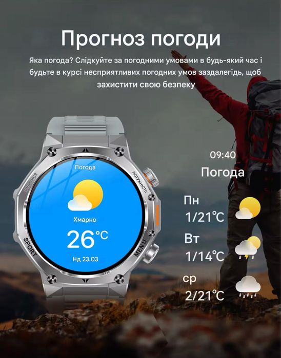 Smart HARDY AK82 Black смарт-часы