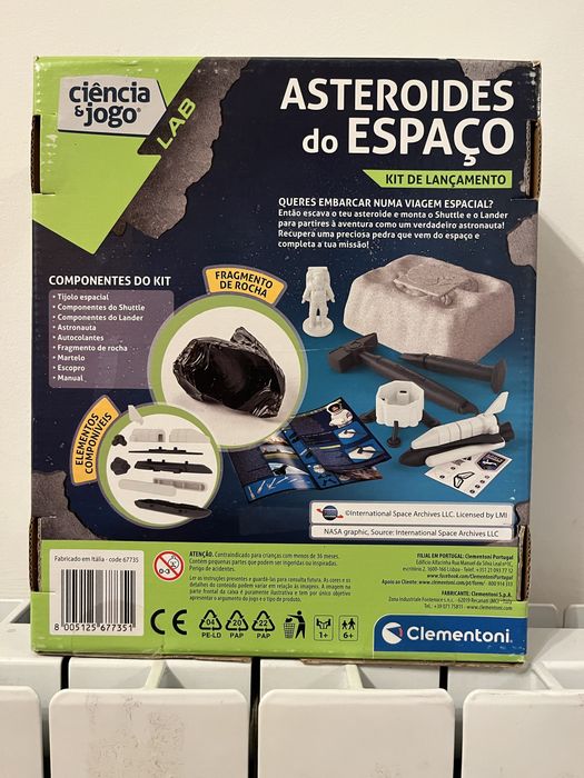 Novo - NASA Kit de Lançamento Nave Espacial Ciencia e Jogo Clementoni