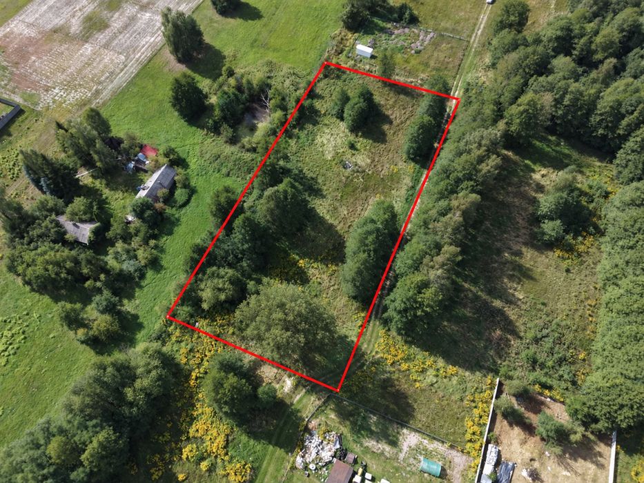 PIĘKNA DZIAŁKA BUDOWLANA 3233M² Z MPZP, z drzewami na działce, regularny ksztalt i potencjał podziału, Radziwiłłów - Widok 2