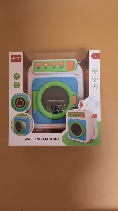 Ігрова пральна машина, набирає воду, звуки, підсвічування Стиральная