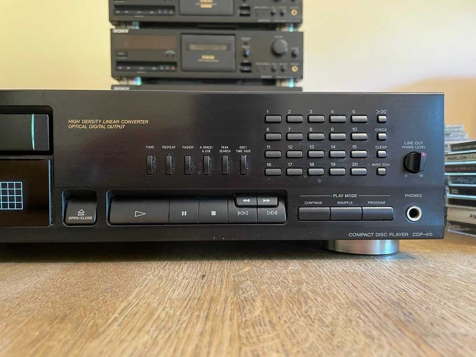SONY програвач CD дискив CDP-415, касетна дека TC-K511S