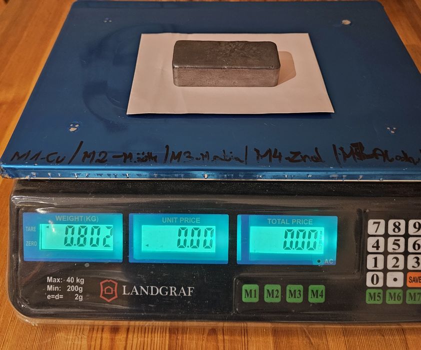 Ołów czysty sztabka