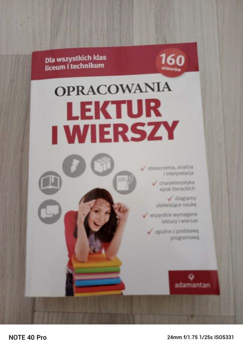 Opracowania lektur i wierszy liceum 2017