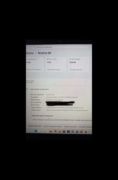 Portatil Gaming Lenovo LOQ  15IAX9E-923