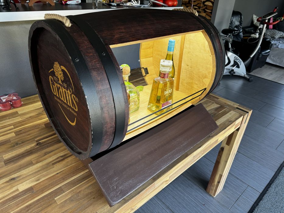 Prezent alko Barek z beczki na alkohol beczka drewniany debowy