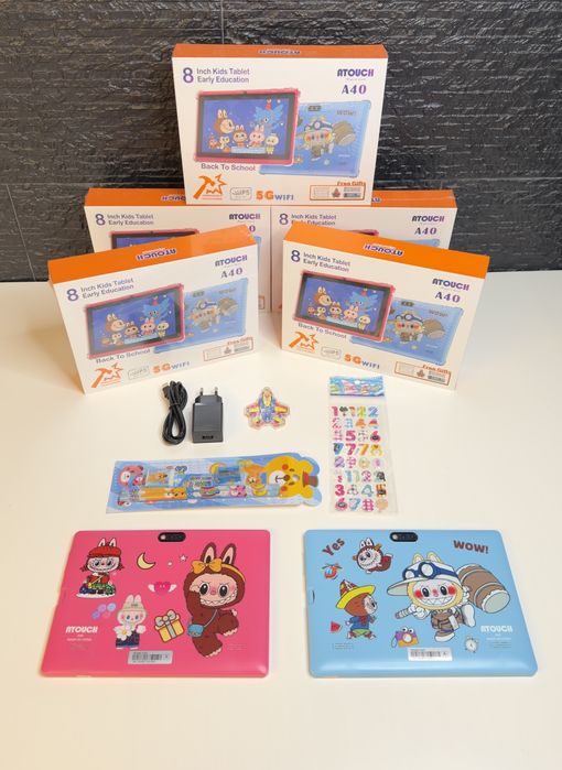 (NOVOS) Tablet + Mochila Labubu 8" Android Criança 512GB capa protetor