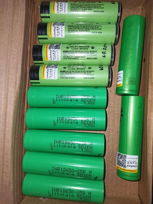Аккумуляторы 18650 Sony,Samsung