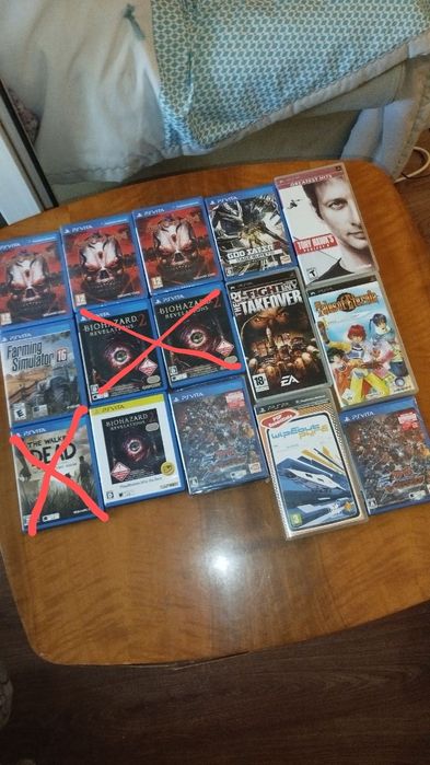 Лот 11 ігор для PS Vita та PSP Resident Evil Gundam. Можна окремо