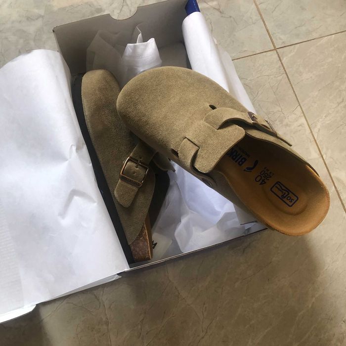 Birkenstock Klapki Nubukowe Boston Big Buckle r. 40