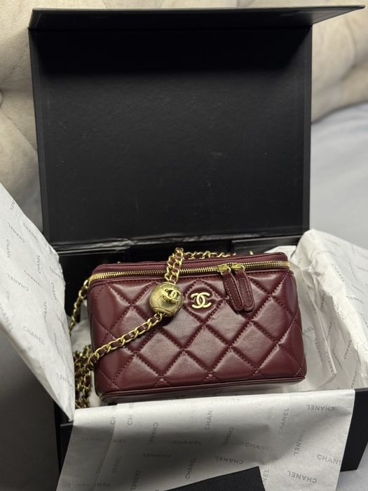 Сумочка бордо шкіра