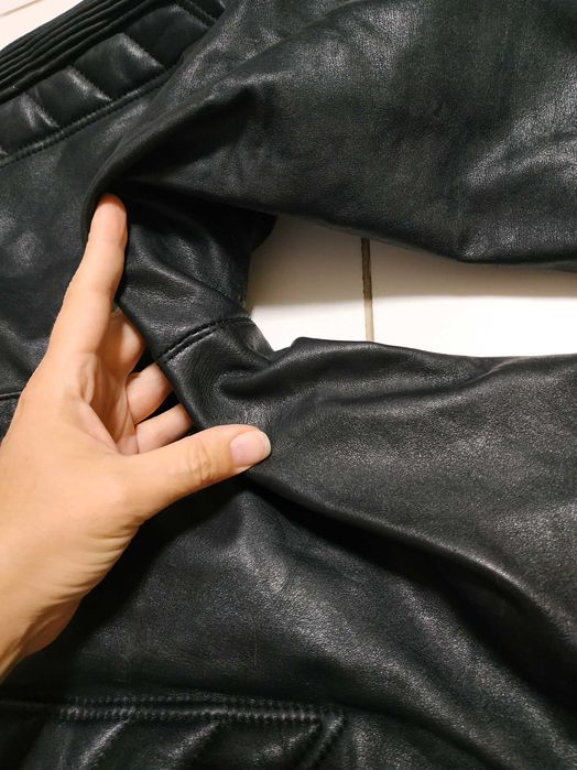 Женские кожаные мотоштаны, р. М, рост 166