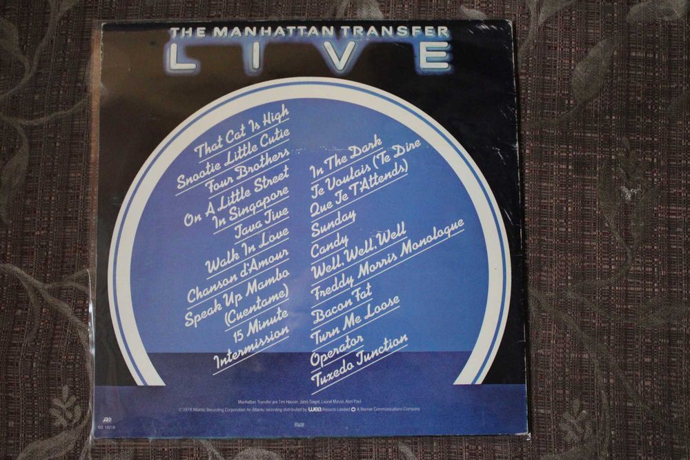 The Manhattan Transfer - Live - winyl - Atlantic Sweden z 1978 roku - stan EX / DB