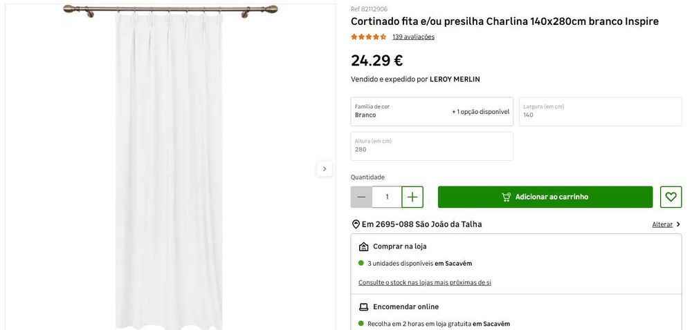 Cortinados Inspire Leroy - Dubbo / Charlina | NOVOS