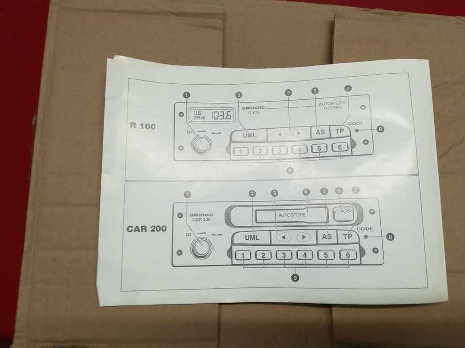 Vendo Autorádio Grundig R100