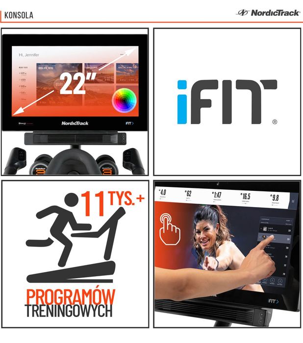 NOWY NordicTrack Commercial S22i rower treningowy iFit