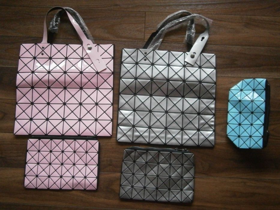 Kopertówka torebka geometric szara srebrna nowa 12