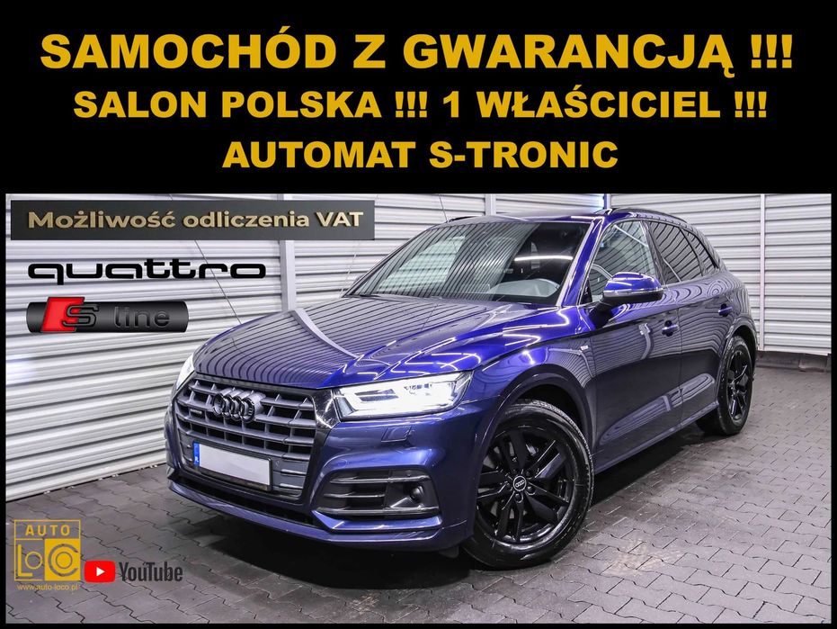 Audi Q5 S LINE + Salon POLSKA + 1 właściciel + Navigacja !