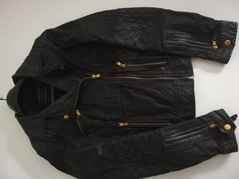 ramoneska ZARA s 36 100% skóra cielęca ramoneska s 36 ZARA biker TRF s