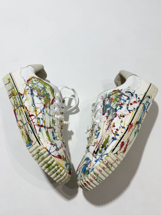 кеды Maison Margiela Evolution White Paint Shoes