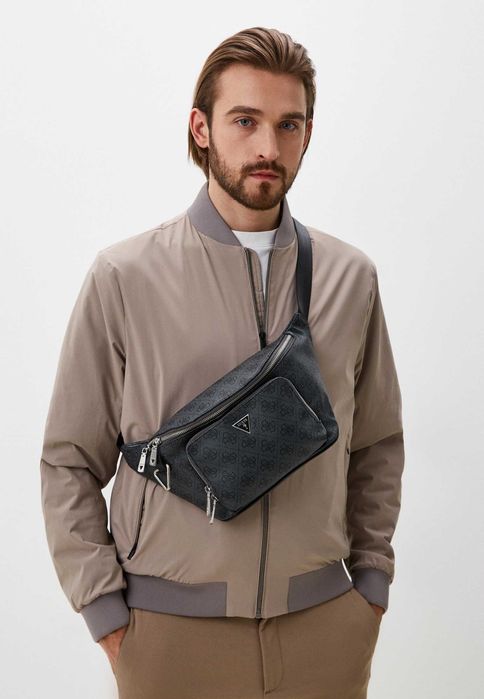 Guess Milano Maxi Bumbag поясная мужская сумка бананка оригинал
