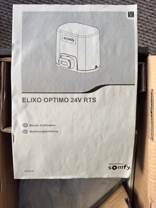 Новий двигун для розсувних воріт Somfy Elixo Optimo 24V RTS новий