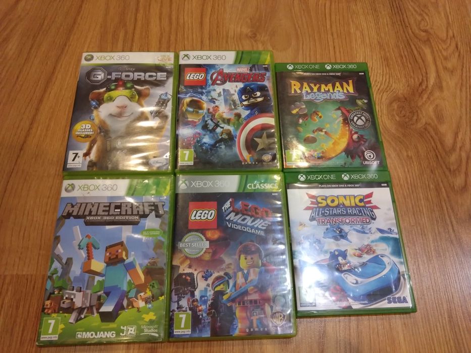 Zestaw gier dla dzieci Xbox 360 Minecraft LEGO Rayman