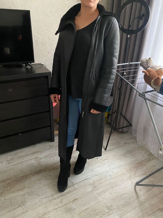 Женская дублёнка из натуральной кожи