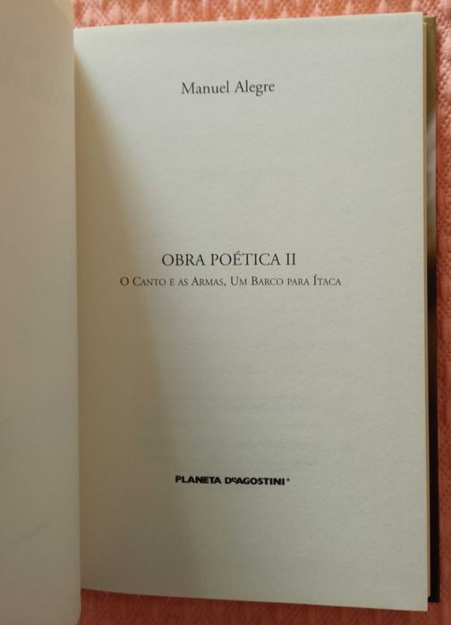 Obra poética II, Manuel Alegre